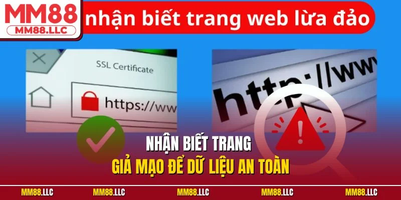 Nhận biết trang giả mạo để dữ liệu an toàn